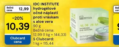hydrogélové očné náplasti proti vráskam s aloe vera