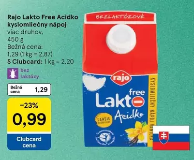 Lakto Free Acidlko kyslomliečny nápoj