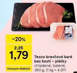Bravčové karé bez kosti – plátky
