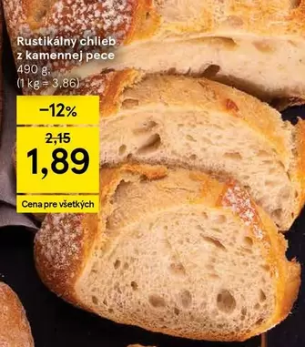 Rustikálny chlieb z kamennej pece