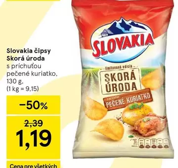 Slovakia čipsy Skorá úroda