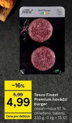 Premium hovězí burger