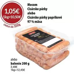 Cisárske párky paprikové