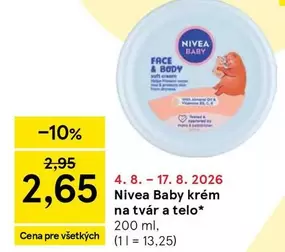 Nivea - Baby krém na tvár a telo