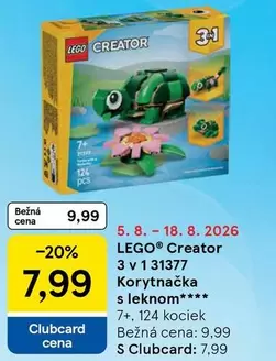 Lego - LEGO Creator 3 v 1 31377 Korytnačka s leknom