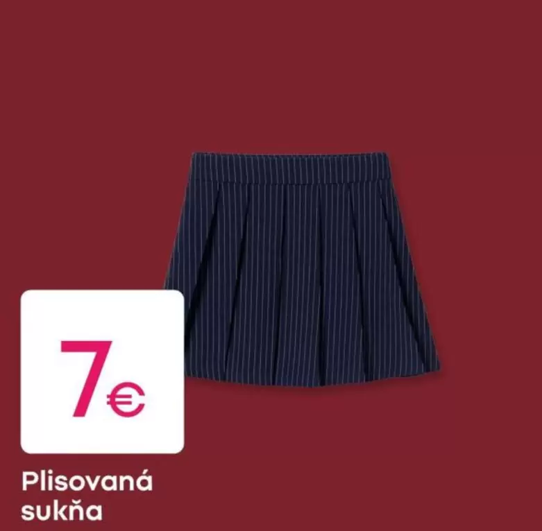 Plisovaná sukňa