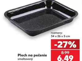 Plech na pečenie smaltovaný
