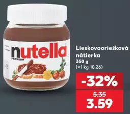 Nutella - Lieskovooriešková nátierka