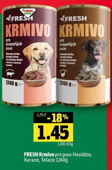 Krmivo pre dospelých psov