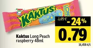Kaktus Long Peach raspberry