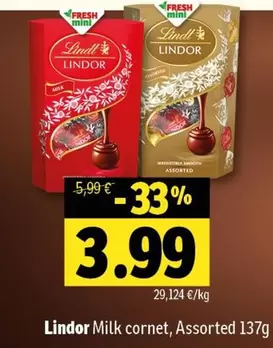Lindor Milk cornet