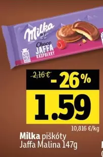 Milka - piškóty Jaffa Malina