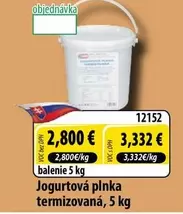 Jogurtová plnka termizovaná