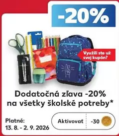 školské potreby