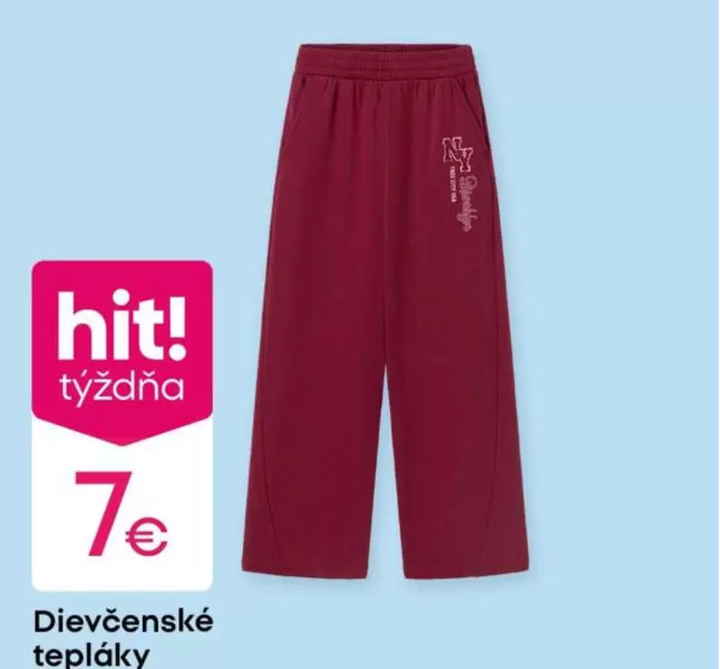 Dievčenské tepláky