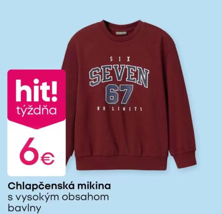 Chlapčenská mikina