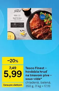 hovädzia hrud' na tmavom pive