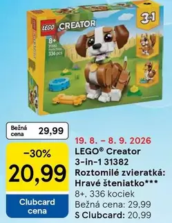 Lego - LEGO Creator 3-in-1 31382 RoztoMilé zvieratká