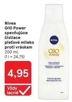 Nivea - Q10 Power spevňujúce čistiace pleťové mlieko proti vráskam
