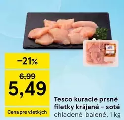 kuracie prsné filetky krájané - soté