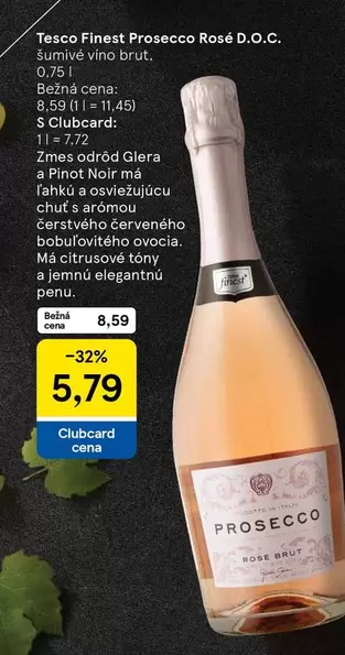 Prosecco - Tesco Finest  Rosé D.O.C.
