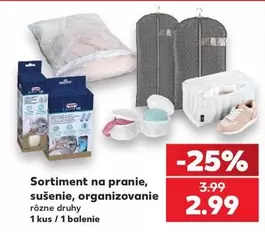 Sortiment na pranie, sušenie, organizovanie