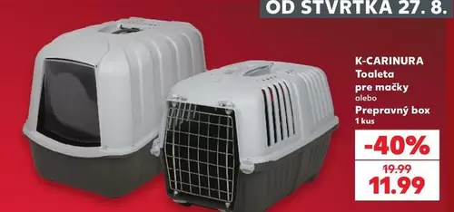Toaleta pre mačky alebo Prepravný box