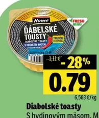 Diabolske toasty s drůbežím masem