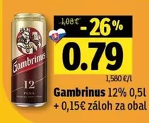 Gambrinus 12% 0,5l