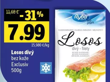 Losos divý - filety