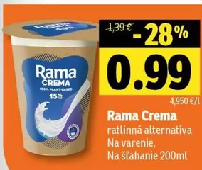 Rama Crema ratlinna alternatíva