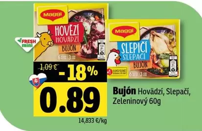 Hovädzí, Slepačí, Zeleninový BuJón