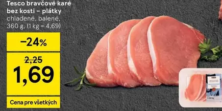 Bravčové karé bez kosti – plátky
