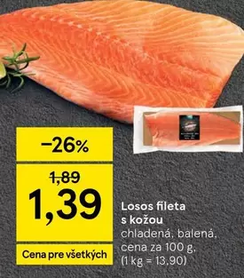 Losos fileta s kožou