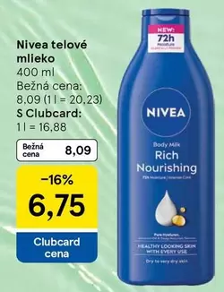 Nivea - telové mlieko