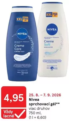 Nivea - sprchovací gél