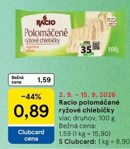 Polomáčené rýžové chlebíčky