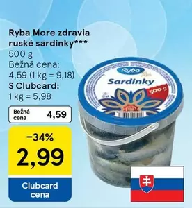 rybá More zdravia ruské sardinky