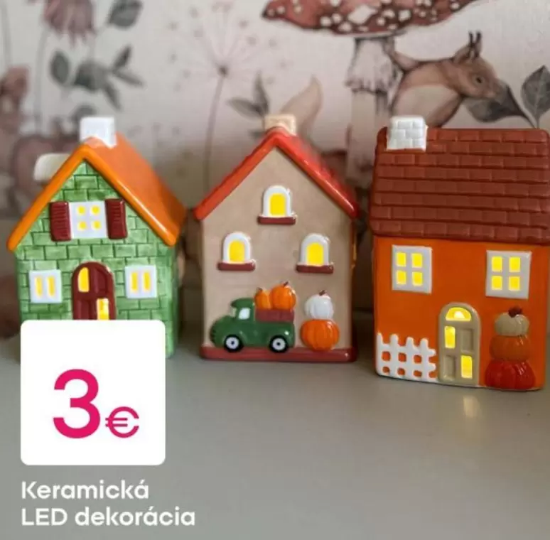 Keramická LED dekorácia