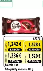 Čoko piškóty Malinové