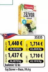 Čaj Zázvor + Baza