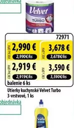 Velvet - Utierky kuchynské  Turbo 3-vrstvové