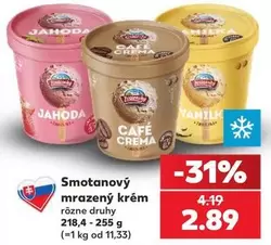 Smetanový mrazený krém