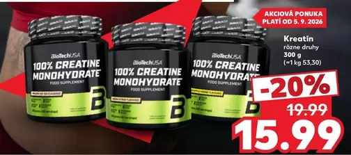 100% CREATINE MONOHYDRATE