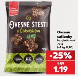Ovesné sušenky s čokoládou