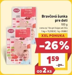 Bravčová šunka pre deti