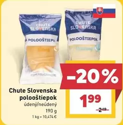 Chute Slovenska pološtiepok údený/neúdený
