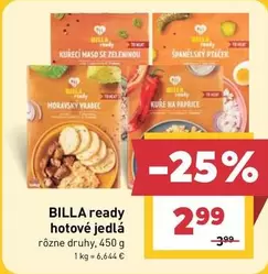BILLA ready hotové jedlá