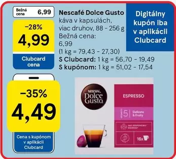 Nescafé Dolce Gusto káva v kapsulách