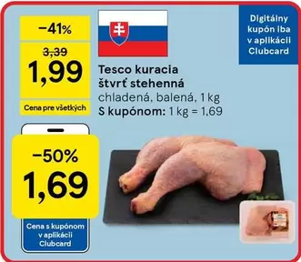 Tesco kuracia štvrť stehenná